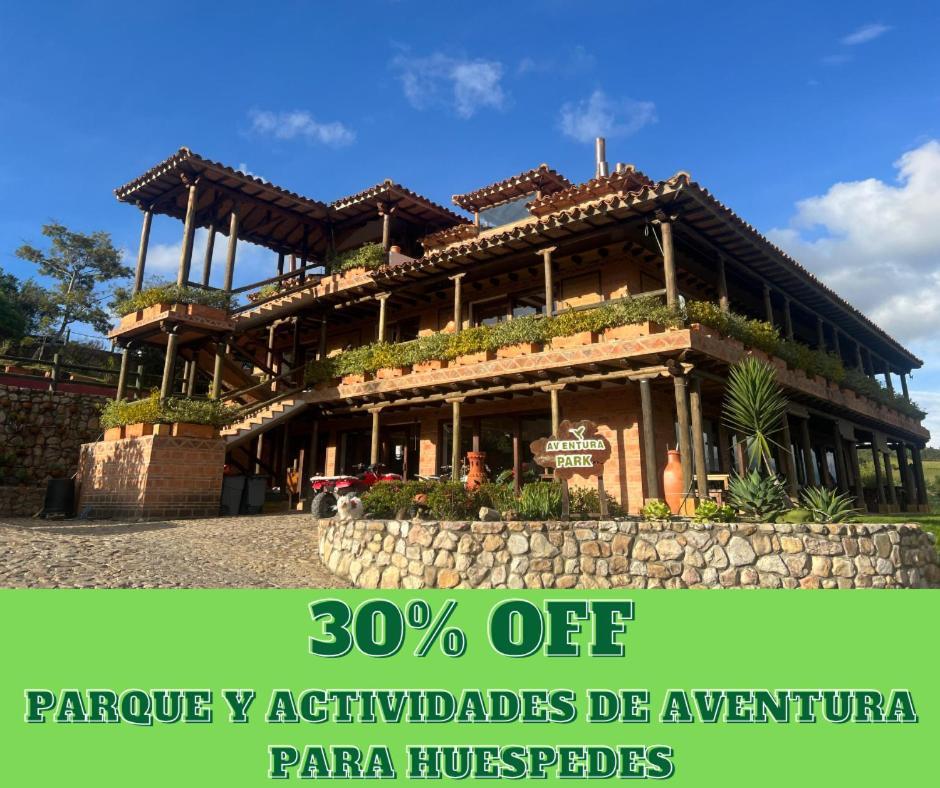Hotel, Bungalows, Chalet Y Cabanas Aventura Park Villa De Leyva La Periquera ภายนอก รูปภาพ